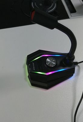 USB ноутбука компьютера настольный связал проволокой микрофон в реальном маштабе времени болтовни голоса изменителя голоса игры микрофона